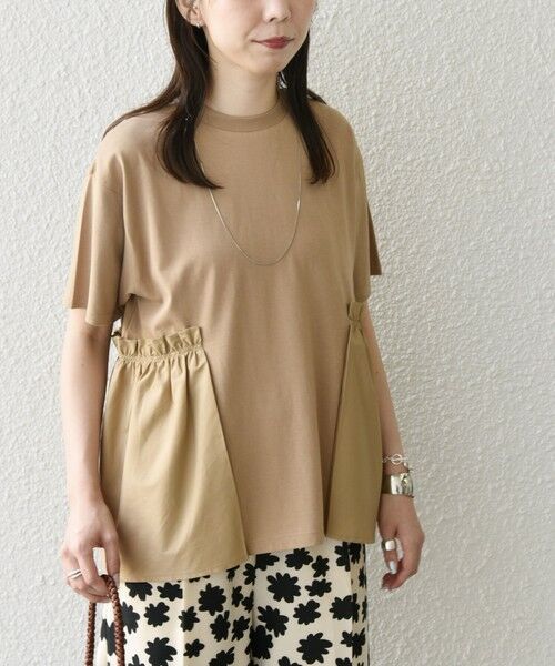 SHIPS / シップス Tシャツ | SHIPS Colors:〈手洗い可能〉ドッキング ペプラム ショートスリーブ トップス◇ | 詳細27