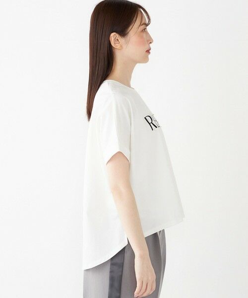 SHIPS / シップス Tシャツ | SHIPS Colors:〈接触冷感・手洗い可能〉フロッキー ロゴ ドルマン Tシャツ◇ | 詳細6