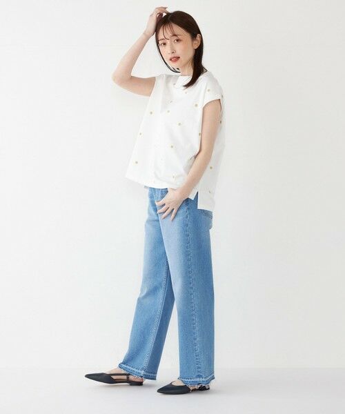 SHIPS / シップス カットソー（半袖以外） | SHIPS Colors:リンク フラワー エンブロイダリー トップス◇ | 詳細16