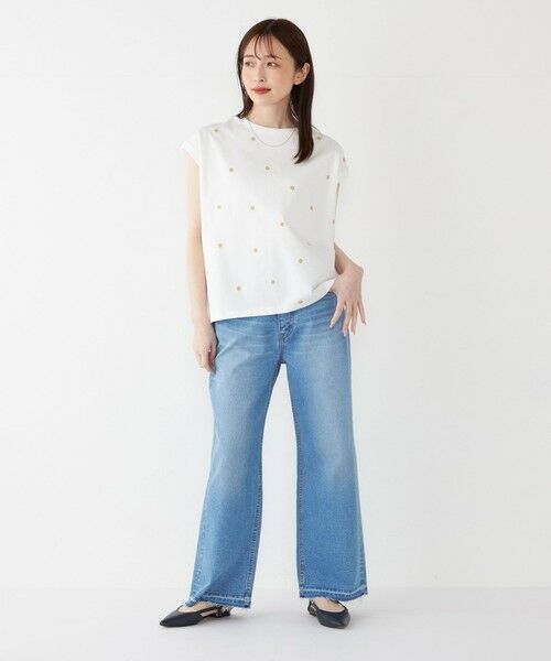 SHIPS / シップス カットソー（半袖以外） | SHIPS Colors:リンク フラワー エンブロイダリー トップス◇ | 詳細17