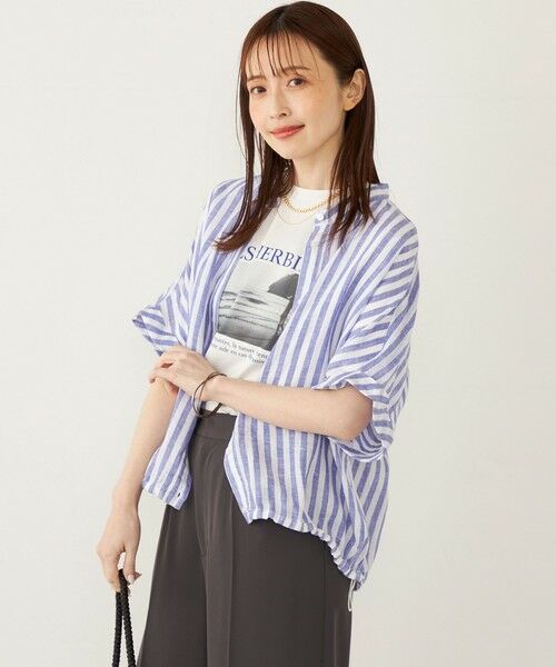 SHIPS / シップス Tシャツ | SHIPS Colors:〈接触冷感・UVカット〉サンセット フォト Tシャツ◇ | 詳細21