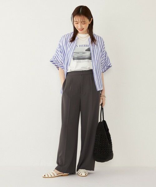 SHIPS / シップス Tシャツ | SHIPS Colors:〈接触冷感・UVカット〉サンセット フォト Tシャツ◇ | 詳細22