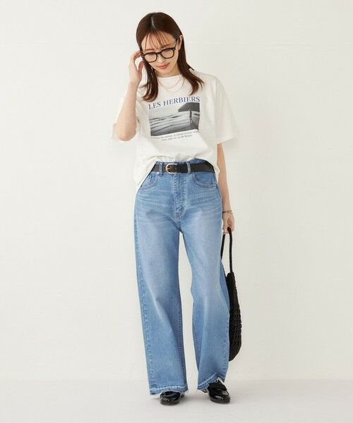 SHIPS / シップス Tシャツ | SHIPS Colors:〈接触冷感・UVカット〉サンセット フォト Tシャツ◇ | 詳細26