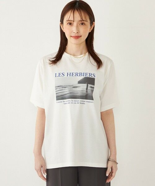 SHIPS / シップス Tシャツ | SHIPS Colors:〈接触冷感・UVカット〉サンセット フォト Tシャツ◇ | 詳細7