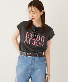 SHIPS / シップス Tシャツ | SHIPS Colors:〈接触冷感・UVカット〉フレンチスリーブ ロゴ Tシャツ◇