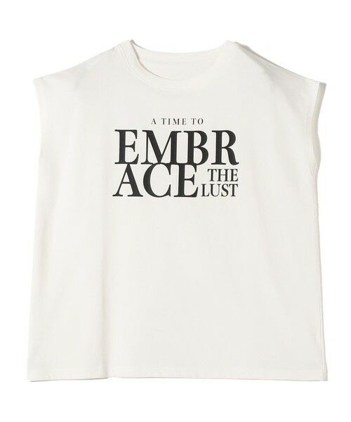 SHIPS / シップス Tシャツ | SHIPS Colors:〈接触冷感・UVカット〉フレンチスリーブ ロゴ Tシャツ◇ | 詳細1