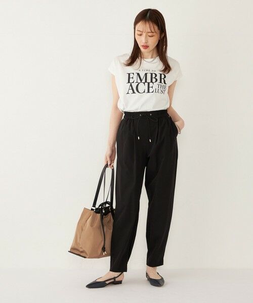 SHIPS / シップス Tシャツ | SHIPS Colors:〈接触冷感・UVカット〉フレンチスリーブ ロゴ Tシャツ◇ | 詳細12