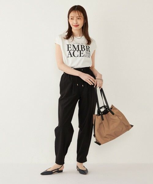 SHIPS / シップス Tシャツ | SHIPS Colors:〈接触冷感・UVカット〉フレンチスリーブ ロゴ Tシャツ◇ | 詳細13