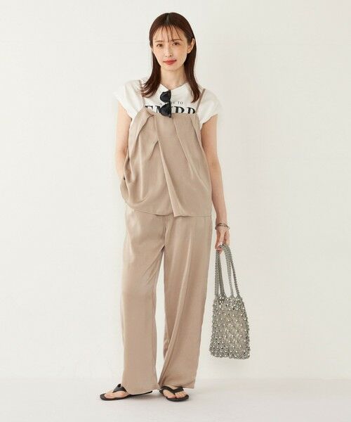 SHIPS / シップス Tシャツ | SHIPS Colors:〈接触冷感・UVカット〉フレンチスリーブ ロゴ Tシャツ◇ | 詳細17