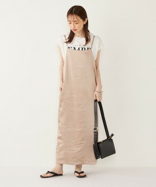 SHIPS / シップス Tシャツ | SHIPS Colors:〈接触冷感・UVカット〉フレンチスリーブ ロゴ Tシャツ◇ | 詳細18