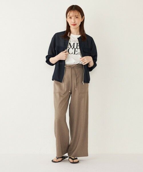 SHIPS / シップス Tシャツ | SHIPS Colors:〈接触冷感・UVカット〉フレンチスリーブ ロゴ Tシャツ◇ | 詳細23