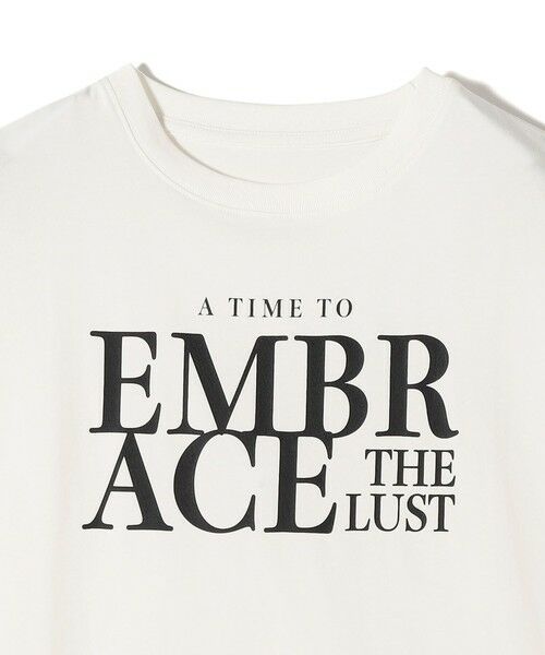 SHIPS / シップス Tシャツ | SHIPS Colors:〈接触冷感・UVカット〉フレンチスリーブ ロゴ Tシャツ◇ | 詳細3