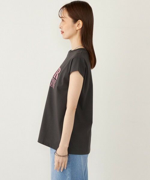 SHIPS / シップス Tシャツ | SHIPS Colors:〈接触冷感・UVカット〉フレンチスリーブ ロゴ Tシャツ◇ | 詳細29