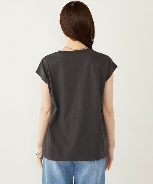 SHIPS / シップス Tシャツ | SHIPS Colors:〈接触冷感・UVカット〉フレンチスリーブ ロゴ Tシャツ◇ | 詳細30