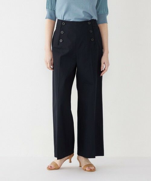 SHIPS for women/シップスウィメン SHIPS Colors:〈洗濯機可能〉コットン オックス マリン パンツ ネイビー MEDIUM SHIPS for women/シップスウィメン SHIPS Colors:〈洗濯機可能〉コットン オックス マリン パンツ ネイビー MEDIUM