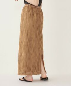 SHIPS / シップス ロング・マキシ丈スカート | SHIPS Colors:〈手洗い可能〉変わり編み レース タイトスカート