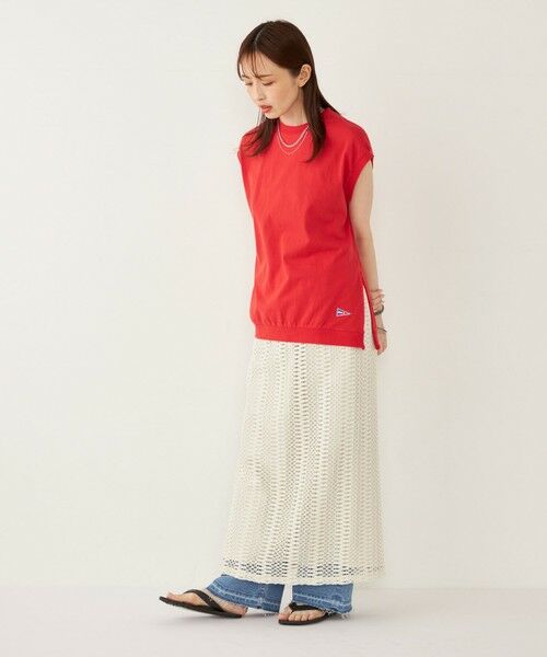 SHIPS / シップス ロング・マキシ丈スカート | SHIPS Colors:〈手洗い可能〉変わり編み レース タイトスカート | 詳細8