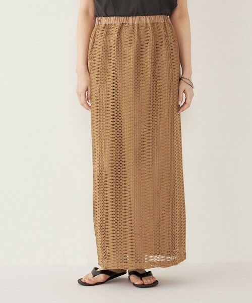 SHIPS / シップス ロング・マキシ丈スカート | SHIPS Colors:〈手洗い可能〉変わり編み レース タイトスカート | 詳細26