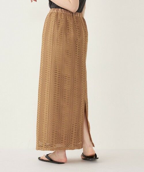 SHIPS for women/シップスウィメン SHIPS Colors:〈手洗い可能〉変わり編み レース タイトスカート キャメル ONE SIZE SHIPS for women/シップスウィメン SHIPS Colors:〈手洗い可能〉変わり編み レース タイトスカート キャメル ONE SIZE