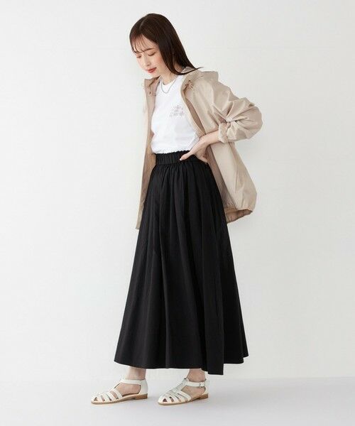 SHIPS / シップス ロング・マキシ丈スカート | SHIPS Colors:〈手洗い可能〉キュプラ コットン ギャザー スカート | 詳細14