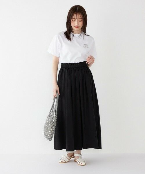 SHIPS / シップス ロング・マキシ丈スカート | SHIPS Colors:〈手洗い可能〉キュプラ コットン ギャザー スカート | 詳細19