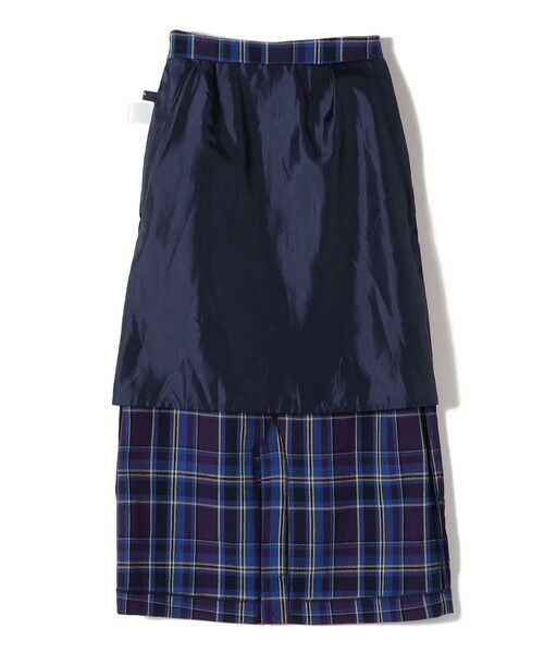 SHIPS / シップス ロング・マキシ丈スカート | SHIPS Colors:〈手洗い可能〉カラミ チェック フロントスリット スカート | 詳細21