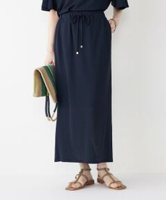 SHIPS / シップス ロング・マキシ丈スカート | SHIPS Colors:〈手洗い可能〉リネンライク タイトスカート