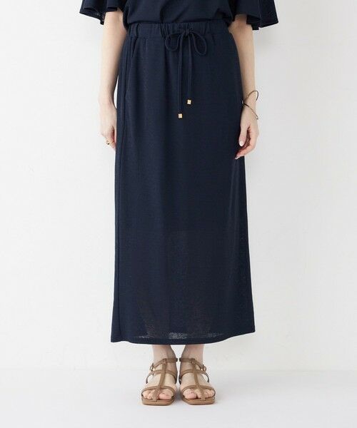 SHIPS / シップス ロング・マキシ丈スカート | SHIPS Colors:〈手洗い可能〉リネンライク タイトスカート | 詳細11