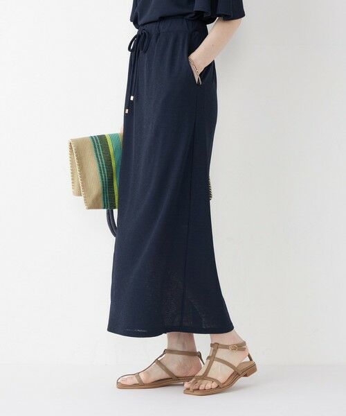 SHIPS / シップス ロング・マキシ丈スカート | SHIPS Colors:〈手洗い可能〉リネンライク タイトスカート | 詳細17