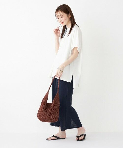 SHIPS / シップス ロング・マキシ丈スカート | SHIPS Colors:〈手洗い可能〉リネンライク タイトスカート | 詳細22