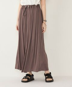 SHIPS / シップス ミニ・ひざ丈スカート | SHIPS Colors:〈洗濯機可能〉サテン ギャザー スカート 2