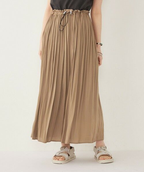 SHIPS / シップス ミニ・ひざ丈スカート | SHIPS Colors:〈洗濯機可能〉サテン ギャザー スカート 2 | 詳細19