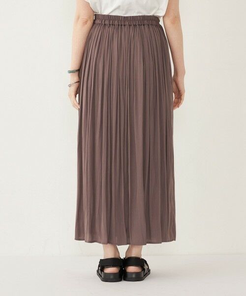 SHIPS / シップス ミニ・ひざ丈スカート | SHIPS Colors:〈洗濯機可能〉サテン ギャザー スカート 2 | 詳細27