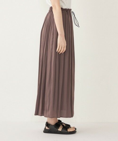 SHIPS / シップス ミニ・ひざ丈スカート | SHIPS Colors:〈洗濯機可能〉サテン ギャザー スカート 2 | 詳細28