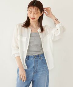 SHIPS / シップス ブルゾン | SHIPS Colors:〈手洗い可能〉メッシュ ノーカラー ジップ ブルゾン◇