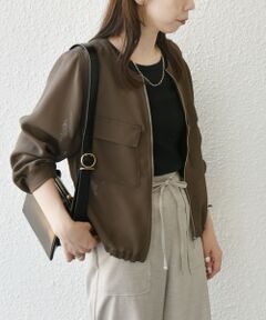 SHIPS / シップス ブルゾン | SHIPS Colors:〈手洗い可能〉メッシュ ノーカラー ジップ ブルゾン◇