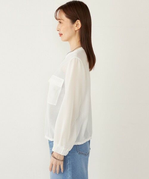 SHIPS / シップス ブルゾン | SHIPS Colors:〈手洗い可能〉メッシュ ノーカラー ジップ ブルゾン◇ | 詳細4