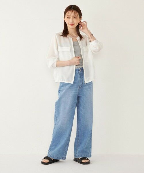 SHIPS / シップス ブルゾン | SHIPS Colors:〈手洗い可能〉メッシュ ノーカラー ジップ ブルゾン◇ | 詳細7