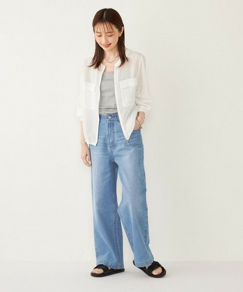 SHIPS / シップス ブルゾン | SHIPS Colors:〈手洗い可能〉メッシュ ノーカラー ジップ ブルゾン◇ | 詳細10