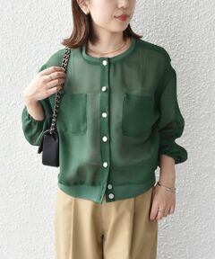 SHIPS / シップス ブルゾン | SHIPS Colors:〈手洗い可能〉メッシュ ノーカラー ハオリ 2◇