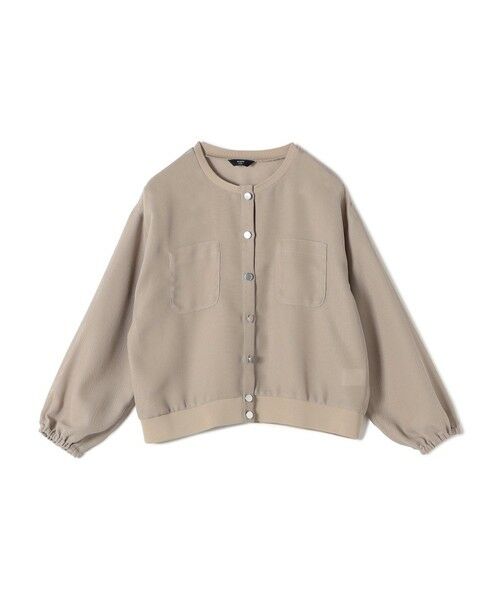 SHIPS / シップス ブルゾン | 《一部追加・新色予約》SHIPS Colors:〈手洗い可能〉メッシュ ノーカラー ハオリ 2◆ | 詳細8