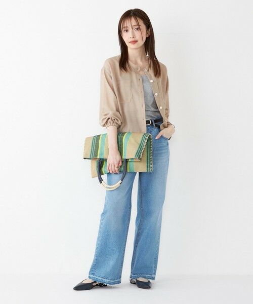 SHIPS / シップス ブルゾン | 《一部追加・新色予約》SHIPS Colors:〈手洗い可能〉メッシュ ノーカラー ハオリ 2◆ | 詳細14