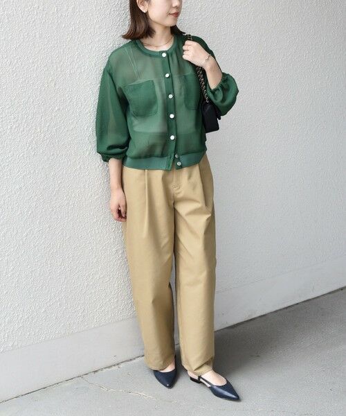 SHIPS / シップス ブルゾン | SHIPS Colors:〈手洗い可能〉メッシュ ノーカラー ハオリ 2◇ | 詳細11