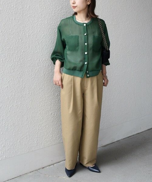 SHIPS / シップス ブルゾン | 《一部追加・新色予約》SHIPS Colors:〈手洗い可能〉メッシュ ノーカラー ハオリ 2◆ | 詳細21