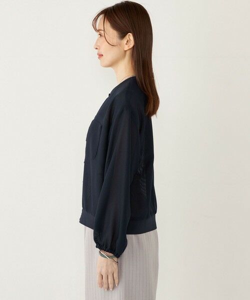 SHIPS / シップス ブルゾン | SHIPS Colors:〈手洗い可能〉メッシュ ノーカラー ハオリ 2◇ | 詳細25