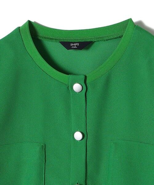 SHIPS / シップス ブルゾン | SHIPS Colors:〈手洗い可能〉メッシュ ノーカラー ハオリ 2◇ | 詳細19