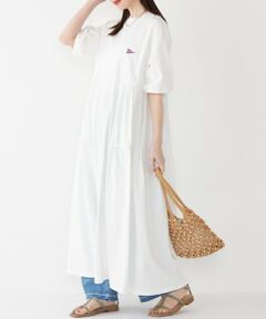 SHIPS / シップス ロング・マキシ丈ワンピース | 【SHIPS Colors別注】Allen A:〈手洗い可能〉USAコットン ティアード ワンピース◇