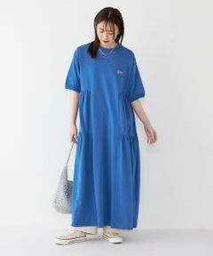 SHIPS / シップス ロング・マキシ丈ワンピース | 【SHIPS Colors別注】Allen A:〈手洗い可能〉USAコットン ティアード ワンピース◇