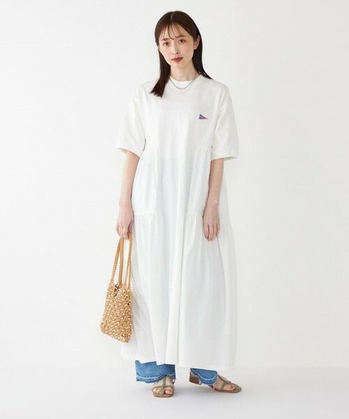 SHIPS / シップス ロング・マキシ丈ワンピース | 【SHIPS Colors別注】Allen A:〈手洗い可能〉USAコットン ティアード ワンピース◇ | 詳細9