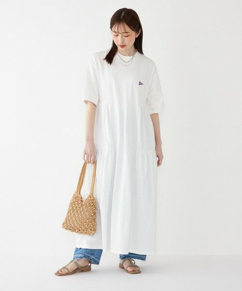 SHIPS / シップス ロング・マキシ丈ワンピース | 【SHIPS Colors別注】Allen A:〈手洗い可能〉USAコットン ティアード ワンピース◇ | 詳細10